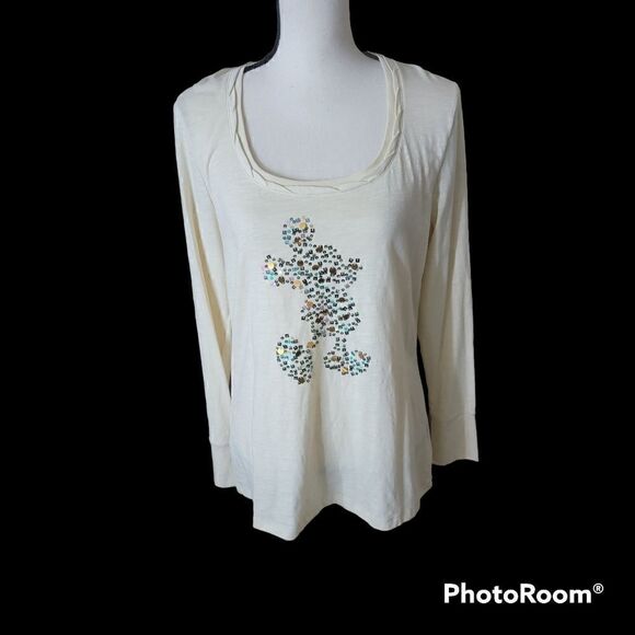 Disneyland Resort Top with Mickey Mouse made out of Sequins. Size XL. - Picture 2 of 8